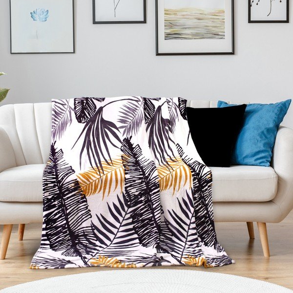 Deka z mikrovlákna DecoKing Jungle Fern, 150 × 200 cm-image-1