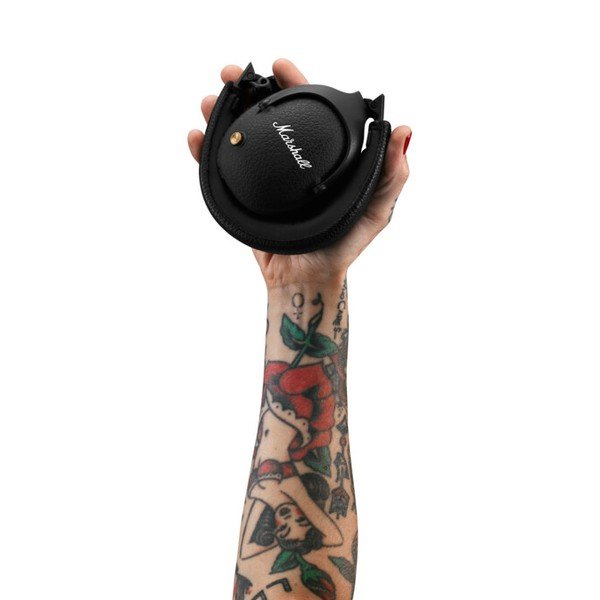 Čierne Bluetooth slúchadlá Marshall Monitor II-image-3