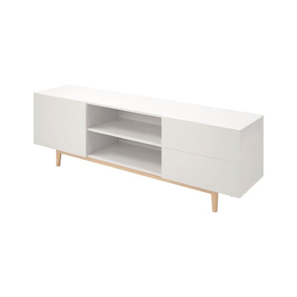 Biela TV komoda Actona Bergen, 55 × 160 × 40 cm