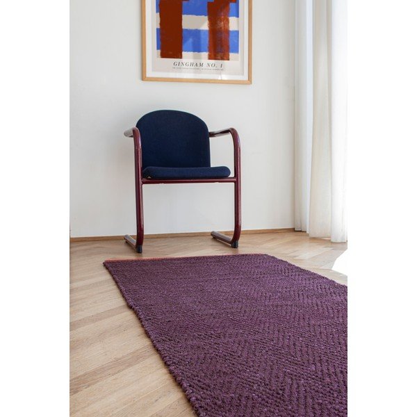 Vínovočervený jutový behúň 70x150 cm Notes – Mette Ditmer Denmark-image-1