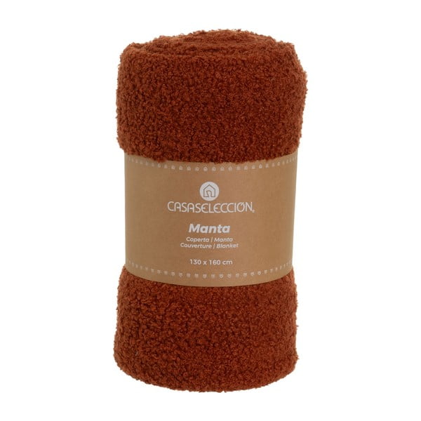 Deka s baránkom v tehlovej farbe 130x160 cm Sherpa Bouclé – Casa Selección-image-4