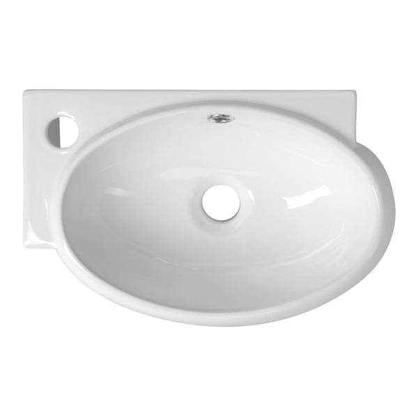 Biele keramické umývadlo 43x28,5 cm Ribera – Sapho-image-3