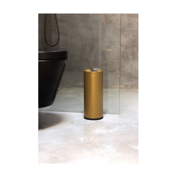 Oceľový stojan na toaletný papier v zlatej farbe ReNew – Brabantia-image-3