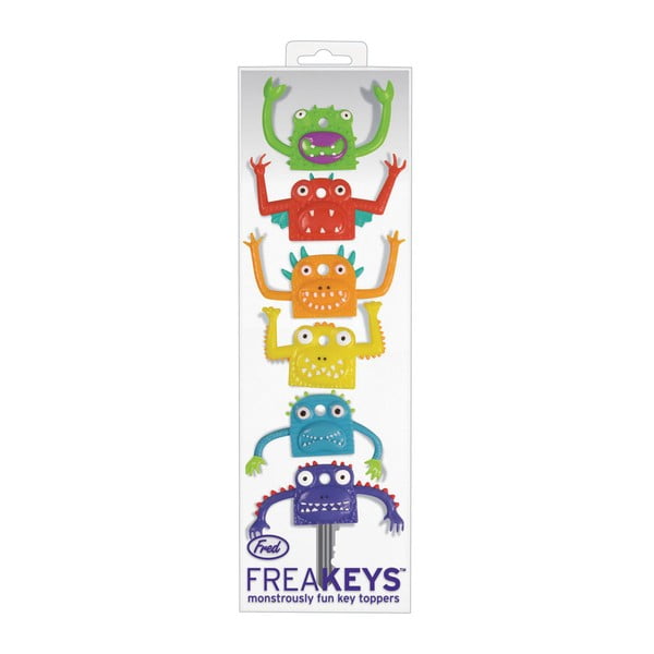 Sada 6 krytov na kľúče s príšerami Fred & Friends Freakeys