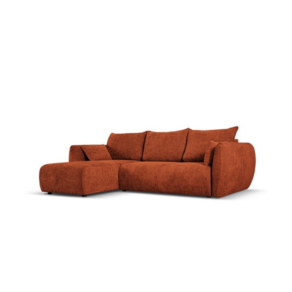 Oranžová rohová pohovka (ľavý roh) Matera – Cosmopolitan Design-image-3