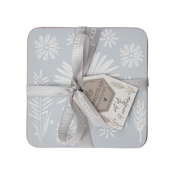 Svetlomodré korkové tácky v súprave 4 ks Homestead - Cooksmart ®-image-1