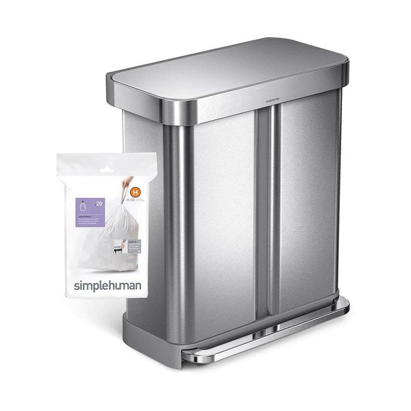 Vrecia na odpadky 60 ks 35 l H - simplehuman-image-3