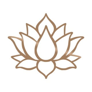 Nástenná dekorácia v zlatej farbe Wallity Lotus