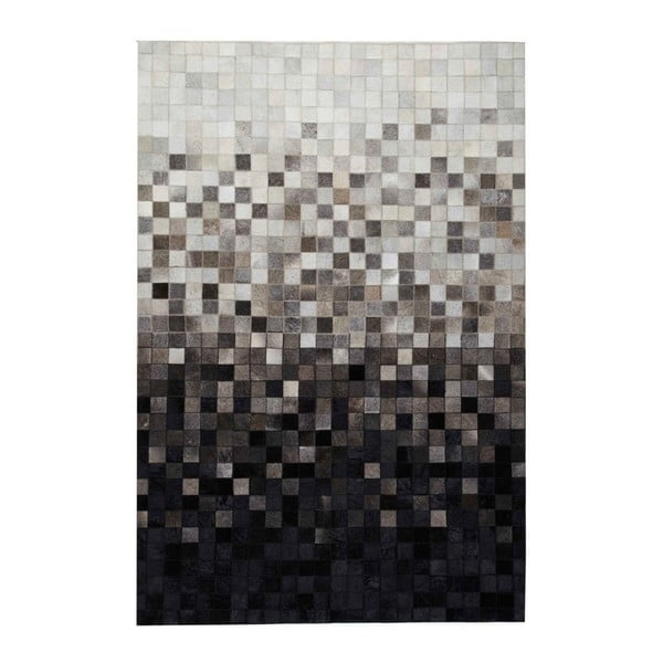 Koberec z pravej kože Sao Paulo Black, 200x300 cm