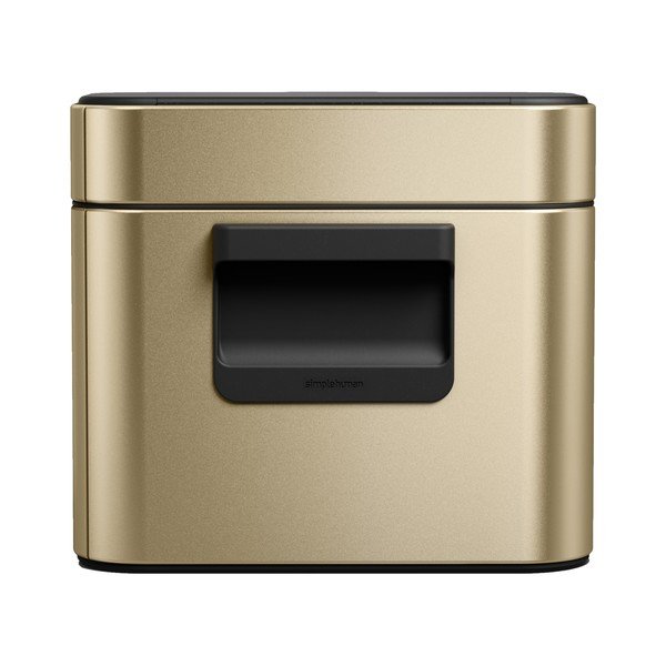 Nádoba na kompostovateľný odpad v matne zlatej farbe 4 l – simplehuman-image-2