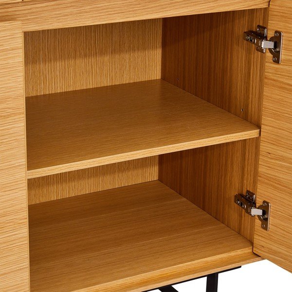 Hnedá vitrína v dekore dubového dreva Furnhouse Tokyo-image-4