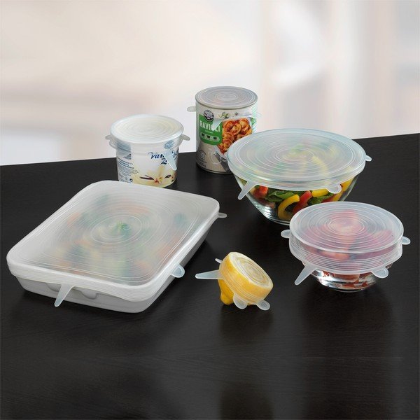 Silikónové univerzálne viečka na potraviny v súprave – Maximex-image-1