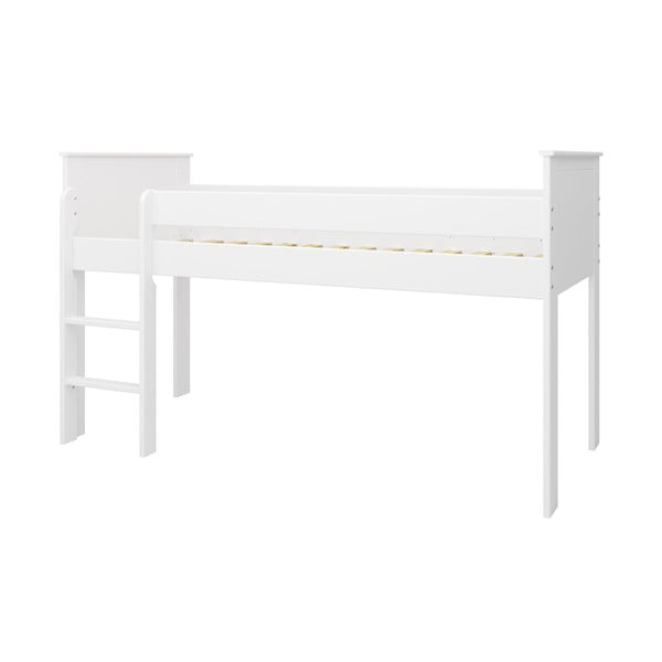 Biela vyvýšená detská posteľ 90x200 cm Alba - Tvilum-image-2