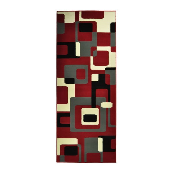 Červený koberec Hanse Home Hamla Retro, 200 × 290 cm