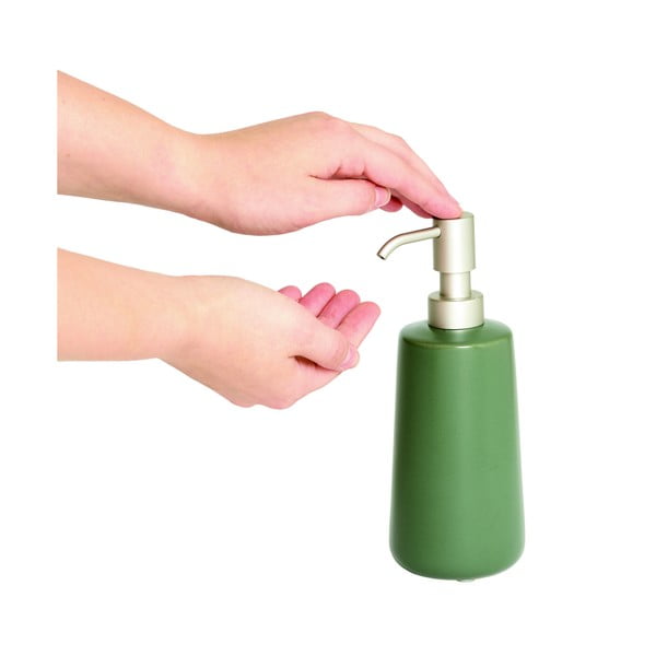 Zelený keramický dávkovač mydla iDesign Eco Vanity-image-2