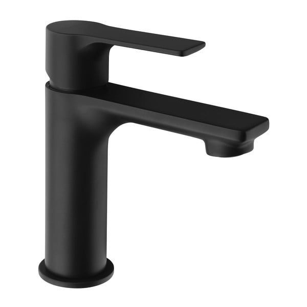 Matne čierna stojančeková umývadlová batéria Pax – Sapho