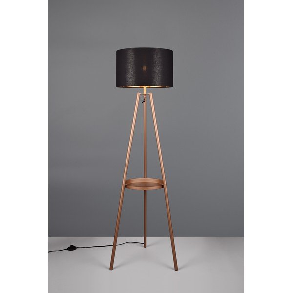 Hnedá stojacia lampa s poličkou (výška  152 cm) Colette – Reality-image-1