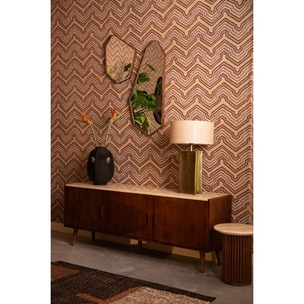 Nástenné zrkadlo s dreveným rámom 39,5x90 cm Basil – Dutchbone-image-1