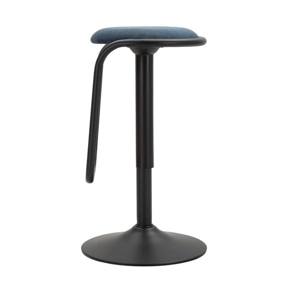 Čalúnená barová stolička s nastaviteľnou výškou v petrolejovej farbe/čierna (výška sedadla 61 cm) Destiny – Mauro Ferretti-image-3