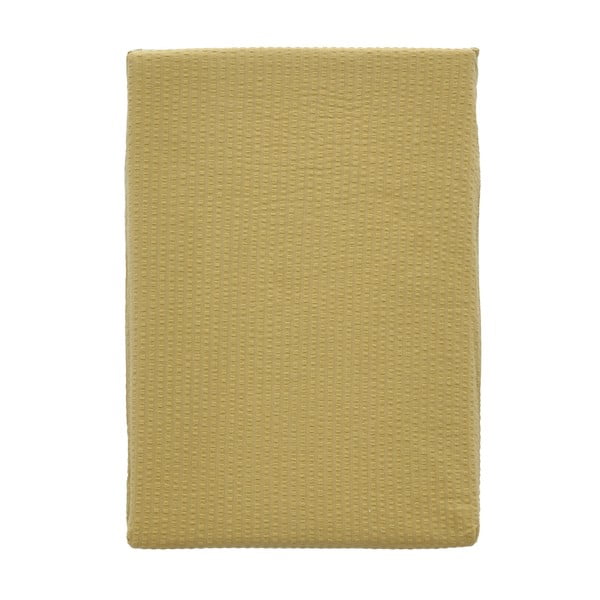 Žlté obliečky z bio bavlny 200x140 cm Wave Straw - Södahl-image-2