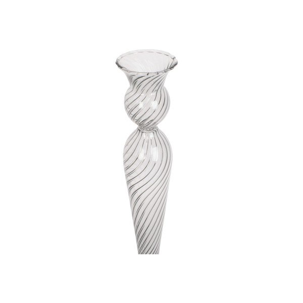 Sklenený svietnik PT LIVING Swirl, výška 26,5 cm-image-4