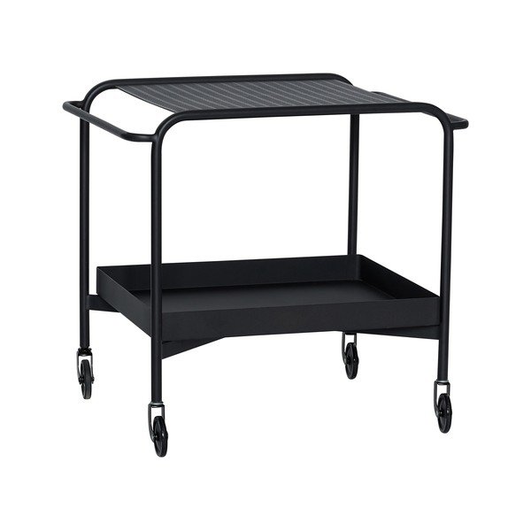 Kovový servírovací stolík na kolieskach 47x66 cm Push – Hübsch