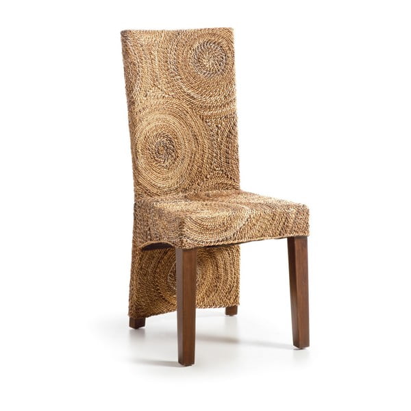 Ratanová stolička s drevenou konštrukciou Moycor Banana Circles