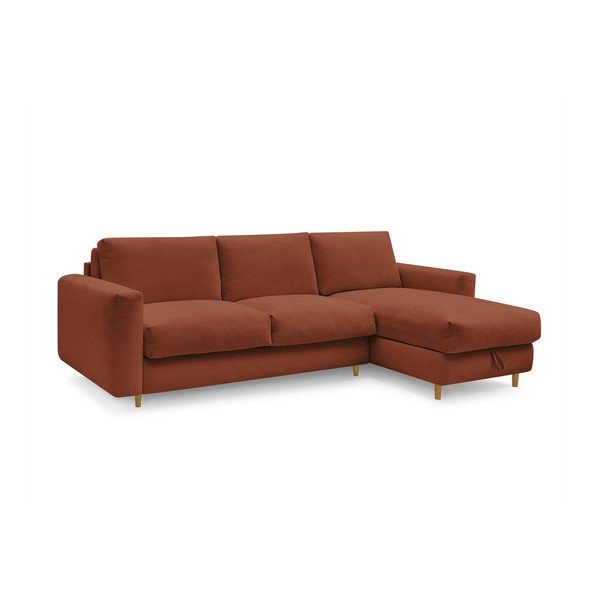 Oranžová rohová pohovka Nouveau Cocoone – Bobochic Paris-image-2