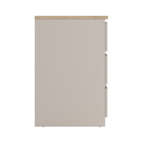 Krémovobiela komoda 77x76x50 cm Naia – Tvilum-image-4