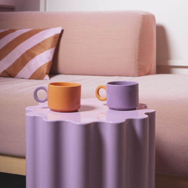 Oranžový kameninový hrnček 280 ml Lou – ONA-image-1