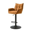 Oranžové barové stoličky s nastaviteľnou výškou v súprave 2 ks Marilla – Unique Furniture