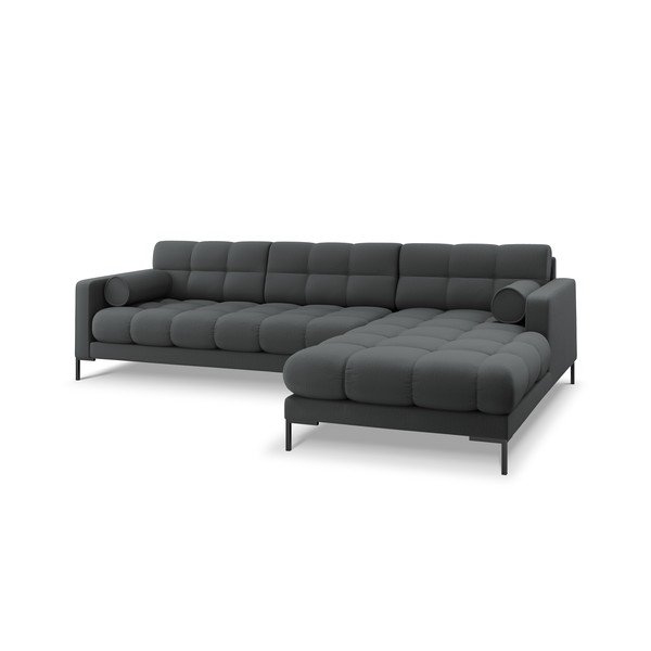 Tmavosivá rohová pohovka Cosmopolitan Design Bali, pravý roh-image-3