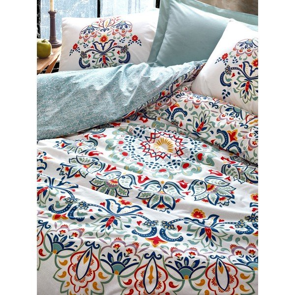 Bavlnené obliečky s plachtou Cotton Box Sezan, 200 x 220 cm-image-1