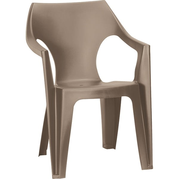 Svetlohnedá plastová záhradná stolička Dante – Keter