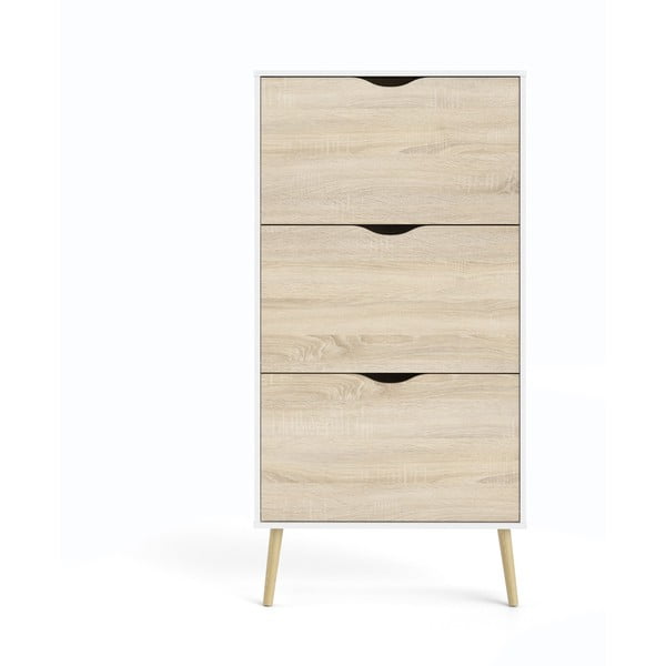 Skrinka na topánky v dubovom dekore Tvilum Oslo-image-2