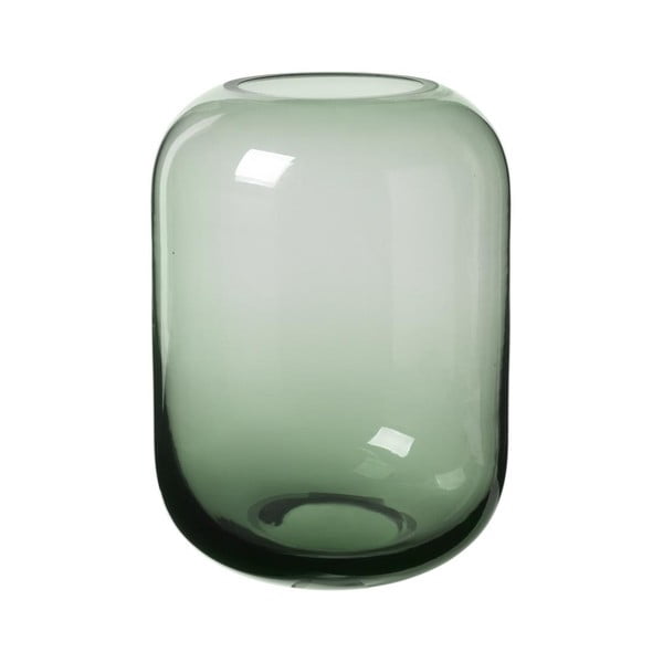 Zelená sklenená váza Blomus Bright, výška 21,5 cm