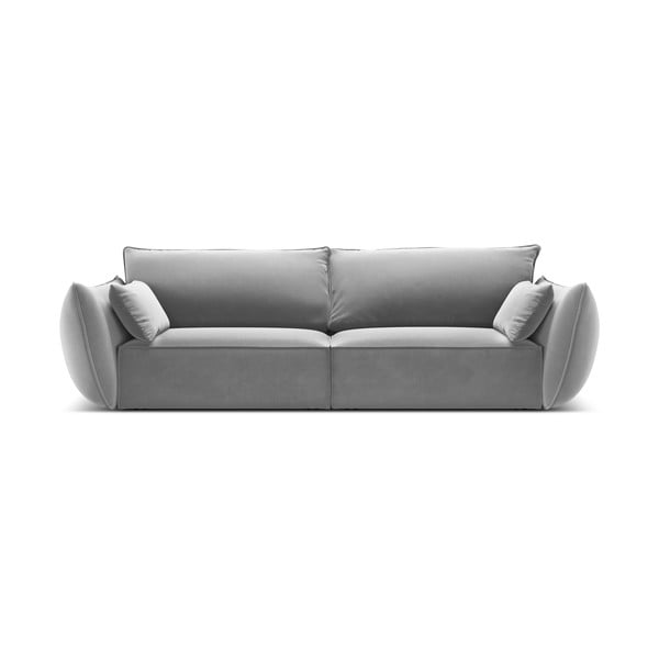 Svetlosivá zamatová pohovka 208 cm Vanda – Mazzini Sofas