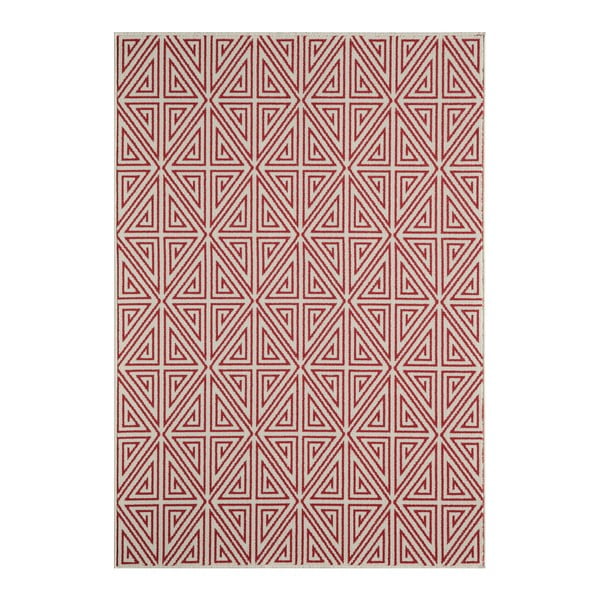 Červený koberec Nourison Baja Apuri, 229 × 160 cm