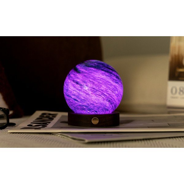 Tmavohnedá/tmavo prírodná svetelná dekorácia na USB ø 8 cm Stellar Ocean – Gingko-image-3