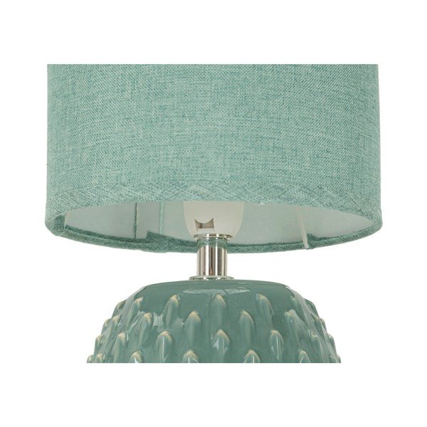 Svetlomodrá keramická stolová lampa s textilným tienidlom (výška  27 cm) Pontus – Mauro Ferretti-image-4