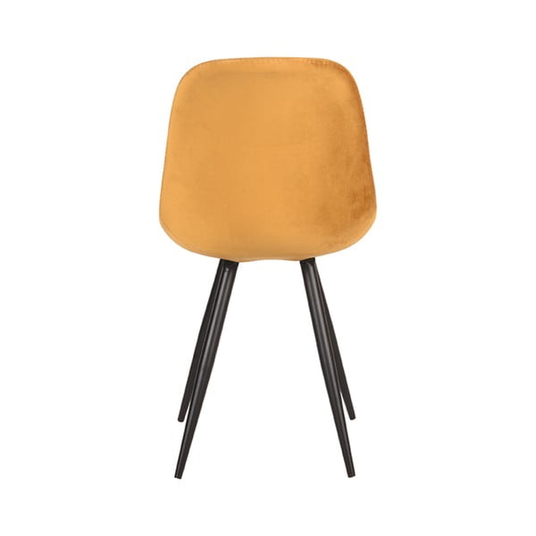 Zamatové jedálenské stoličky v horčicovej farbe v súprave 2 ks Capri – LABEL51-image-2