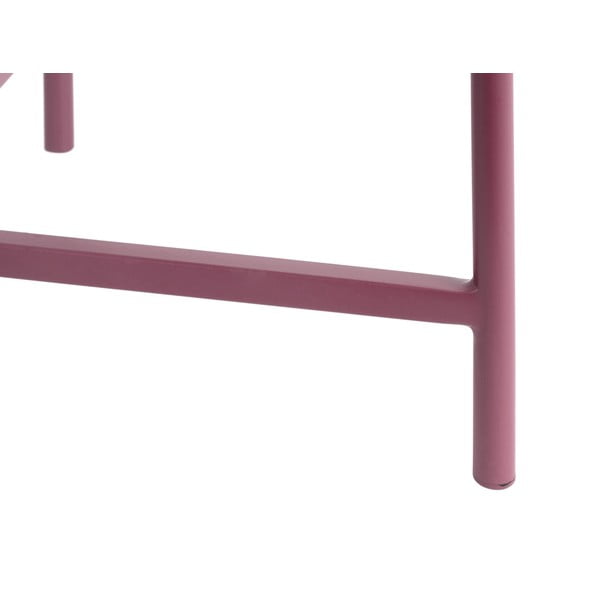 Ružovofialový kovový okrúhly konferenčný stolík ø 50 cm Meseta  – Leitmotiv-image-3