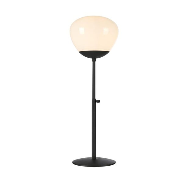 Čierna stolová lampa Markslöjd Rise, výška 75 cm