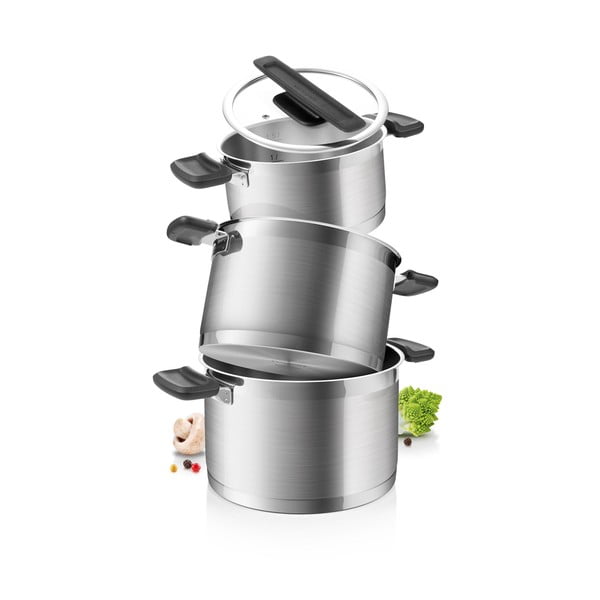 Nerezová súprava riadu 6 ks Compact – Tescoma-image-1