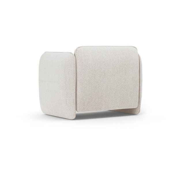 Krémovobiele ženilkové kreslo Georgia – Micadoni -image-3