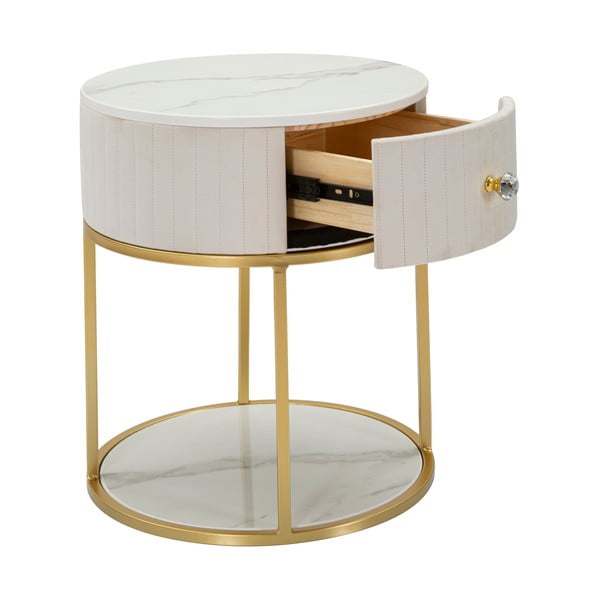 Béžový nočný stolík Montpellier - Mauro Ferretti-image-2