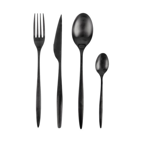 Čierny antikoro príbor 24 ks – Orion