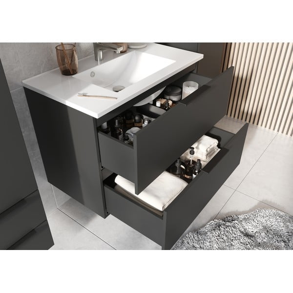 Antracitovosivá kúpeľňová zostava Crandon – Germania-image-1