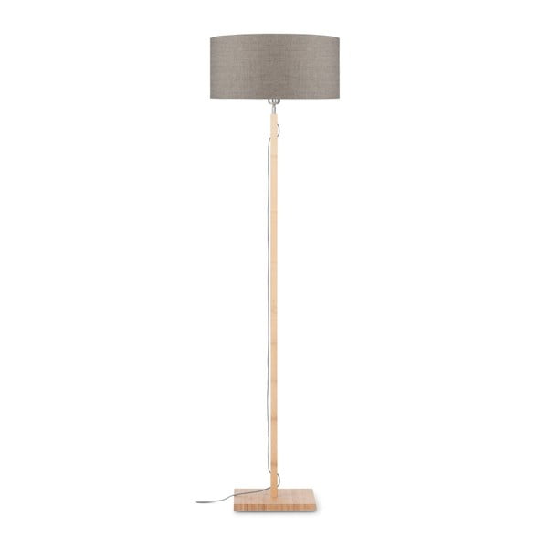 Stojacia lampa s béžovým tienidlom a konštrukciou z bambusu Good&Mojo Fuji