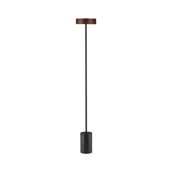 Čierna/v tmavo prírodnej farbe kovová LED stojacia lampa (výška  135 cm) Thea – Nova Luce